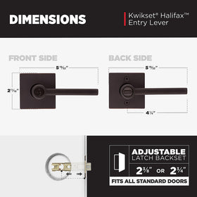 Kwikset Halifax Microban protection keeps hardware cleaner on contact.
