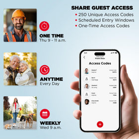 Kwikset Halo app control dashboard shows remote lock and share access