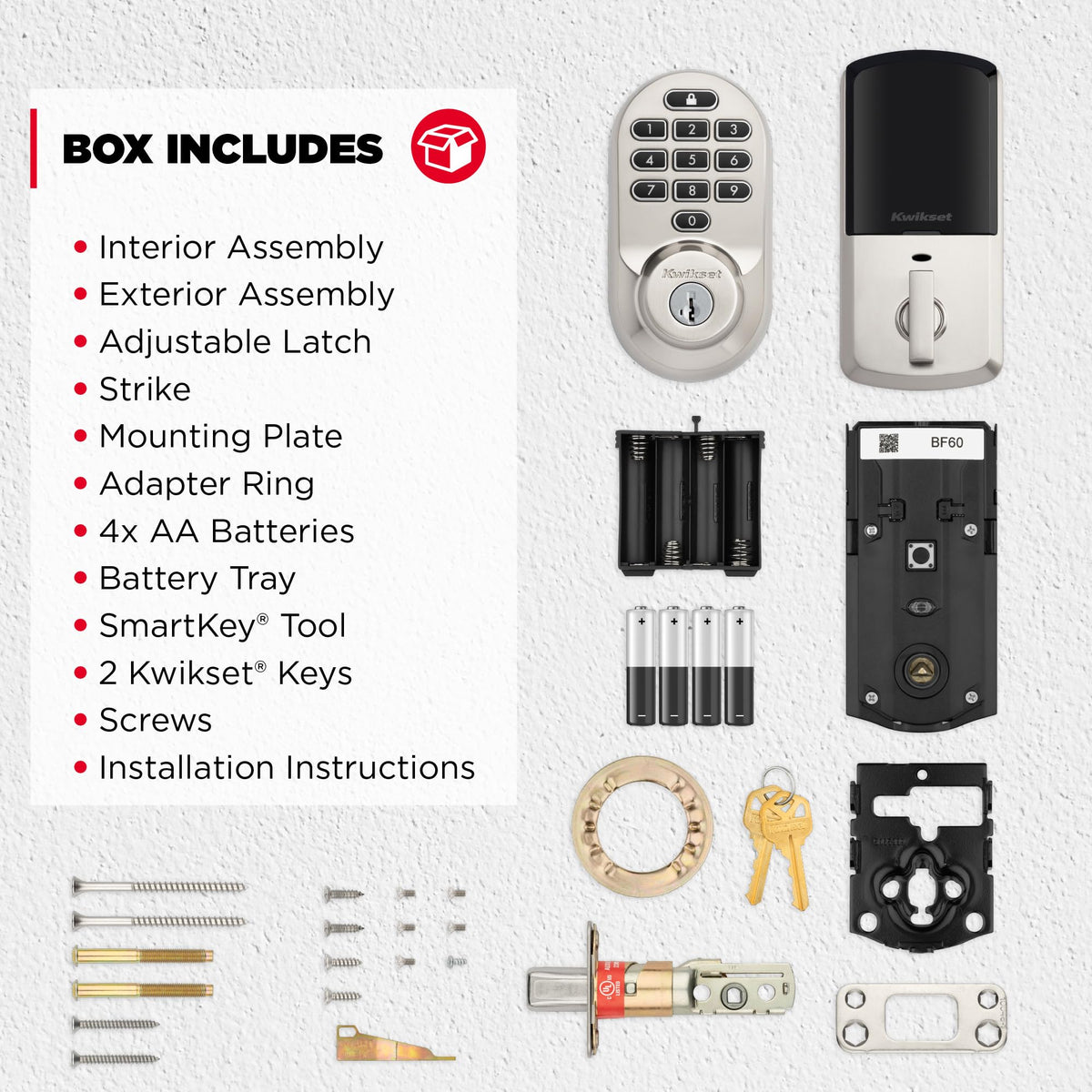 Kwikset Halo easy screwdriver installation on standard doors