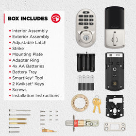Kwikset Halo easy screwdriver installation on standard doors