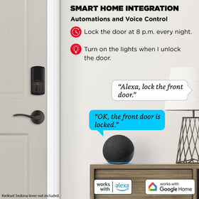 Kwikset Halo geofence auto-unlock feature enabling hands-free entry