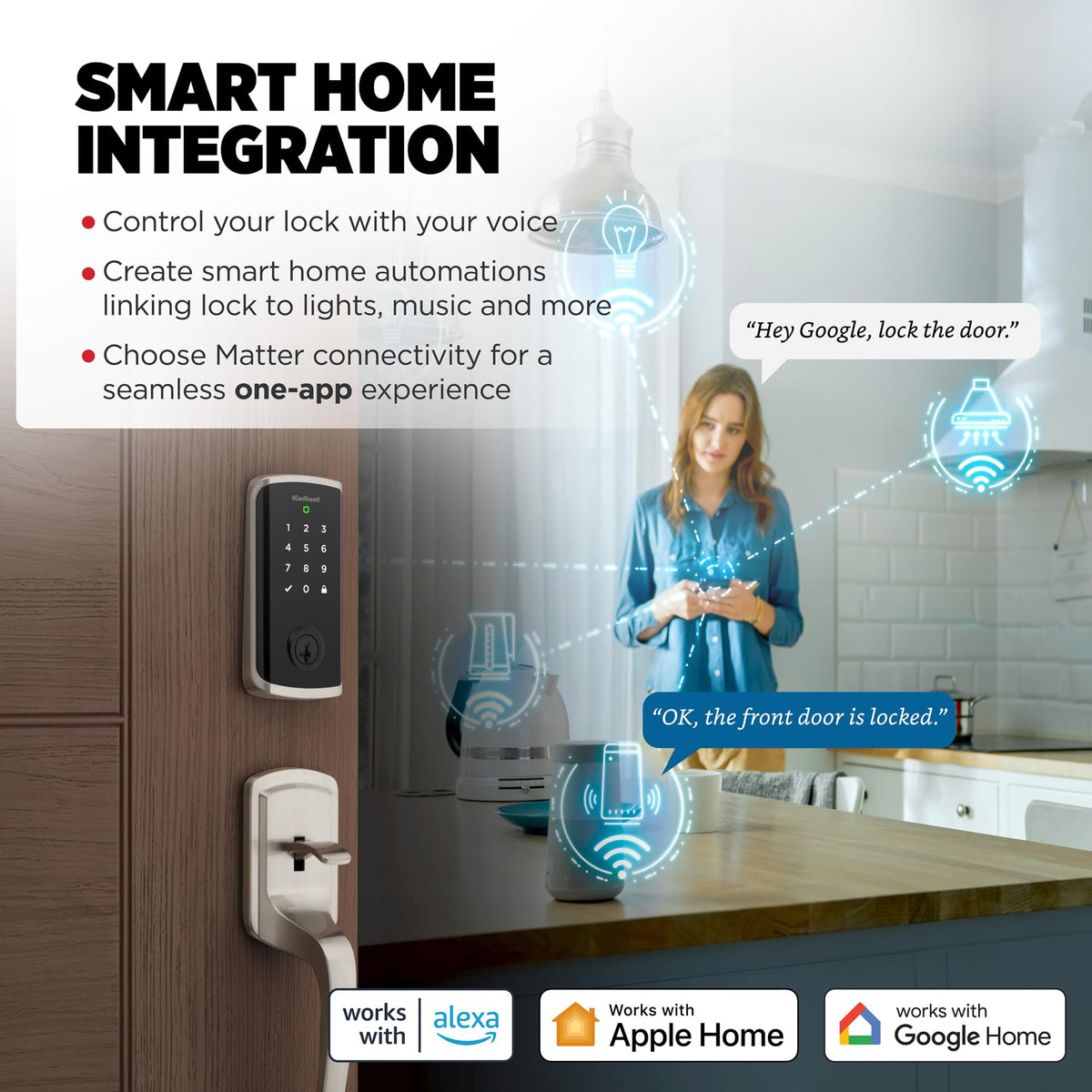Kwikset Halo Select app control interface enabling remote lock and status monitoring