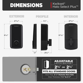 Easy screwdriver-only installation with guided setup for Halo Select Plus.