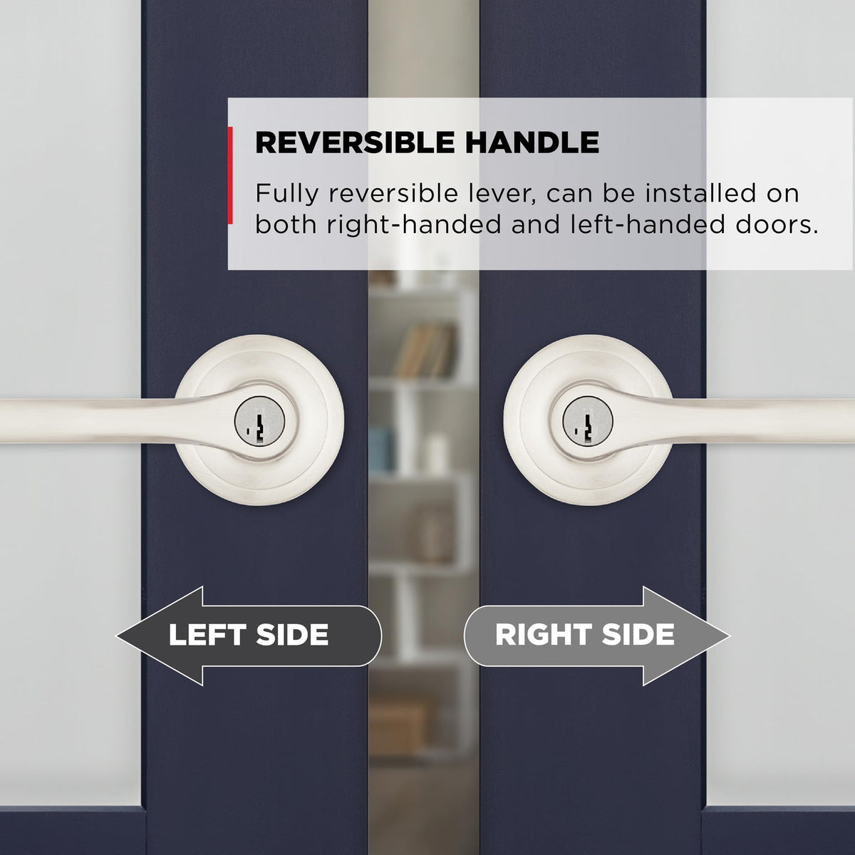 Kwikset Henley box contents with hardware and keys