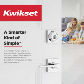 Kwikset Henley designer rosette adds style and dimension to interior doors