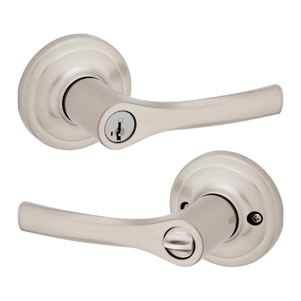 Kwikset Henley exterior lever with keyed entry for secure front door