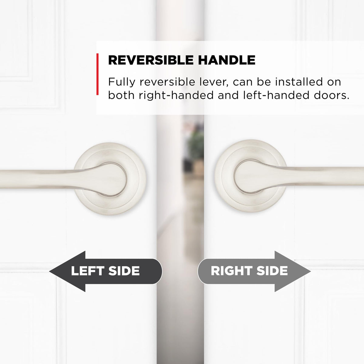 Kwikset Henley satin nickel finish adds contemporary shine to interior spaces