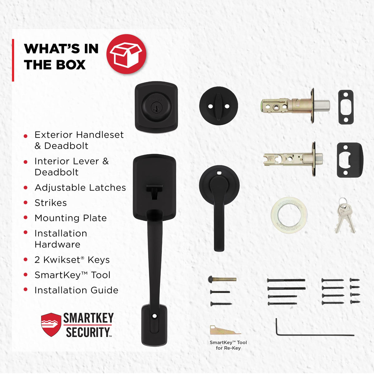 Kwikset Henley with Microban protection stays cleaner between cleanings.