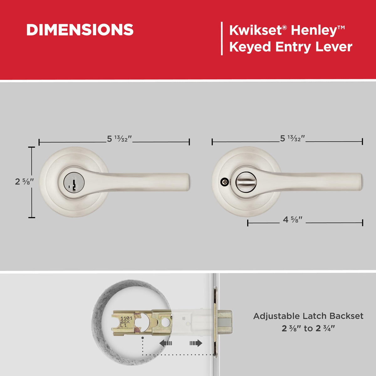 Kwikset Henley with Microban protection keeps surfaces cleaner