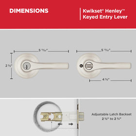 Kwikset Henley with Microban protection keeps surfaces cleaner