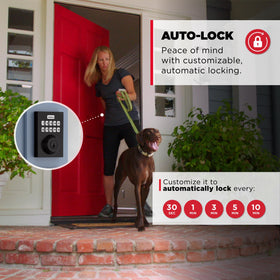 Kwikset HomeConnect 620 battery compartment emphasizes long-lasting power.