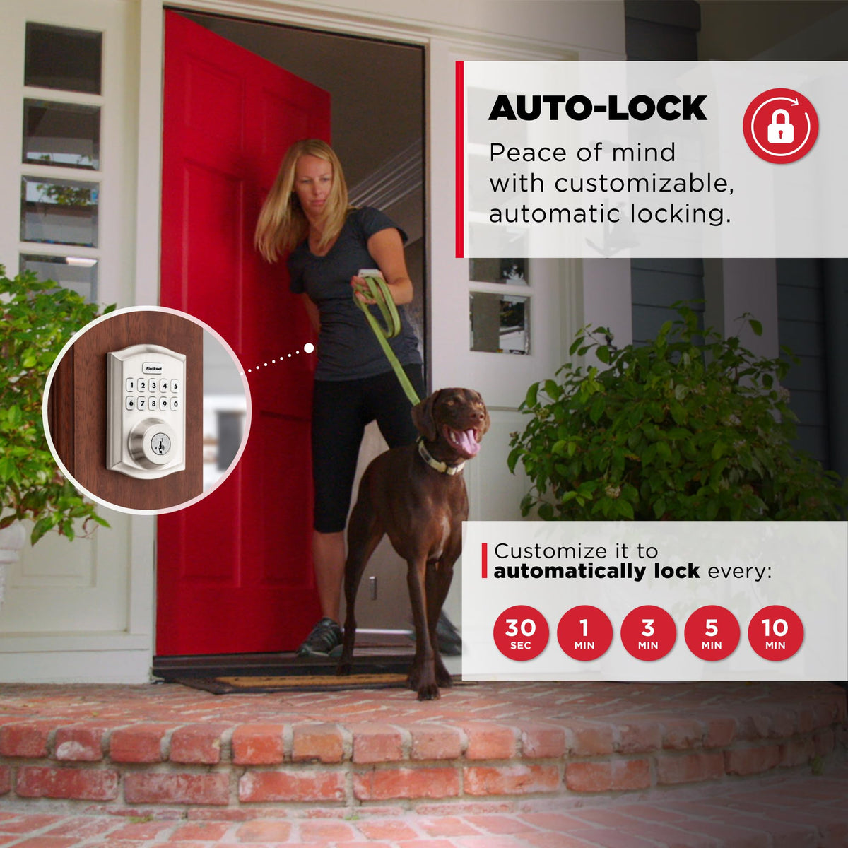 Kwikset HomeConnect 620 12-month battery life reduces maintenance.