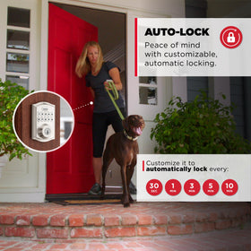 Kwikset HomeConnect 620 12-month battery life reduces maintenance.