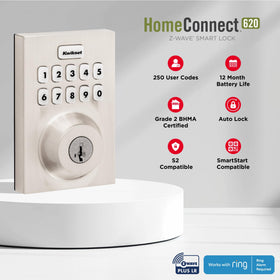 Kwikset HomeConnect 620 easy install with screwdriver for quick setup.