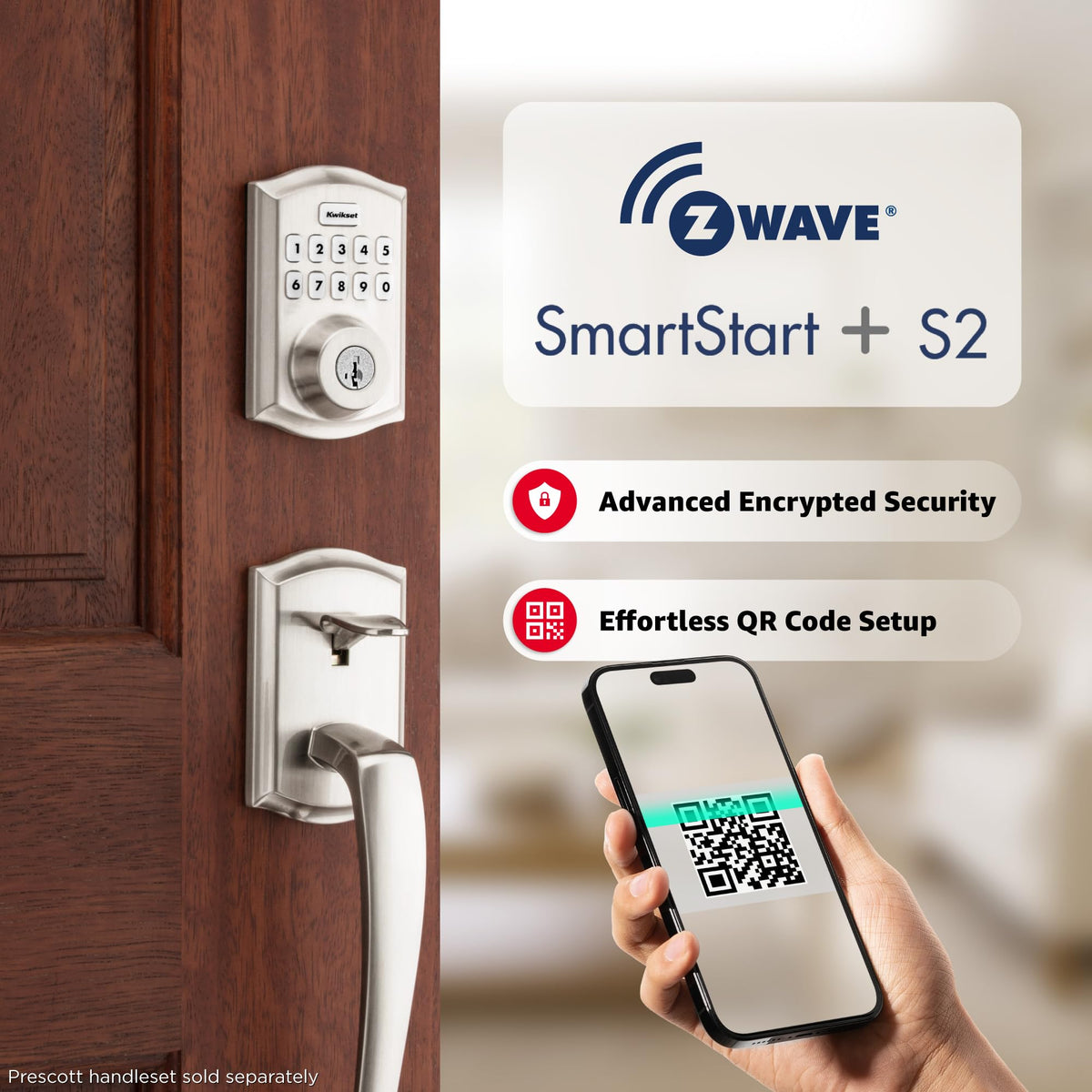 Kwikset HomeConnect 620 Ring Alarm compatibility enables app status checks.