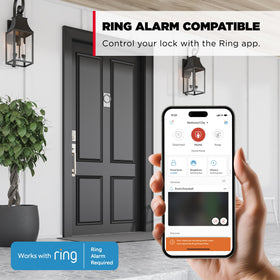 Kwikset HomeConnect 620 Ring Alarm compatibility demonstrates smart home integration.