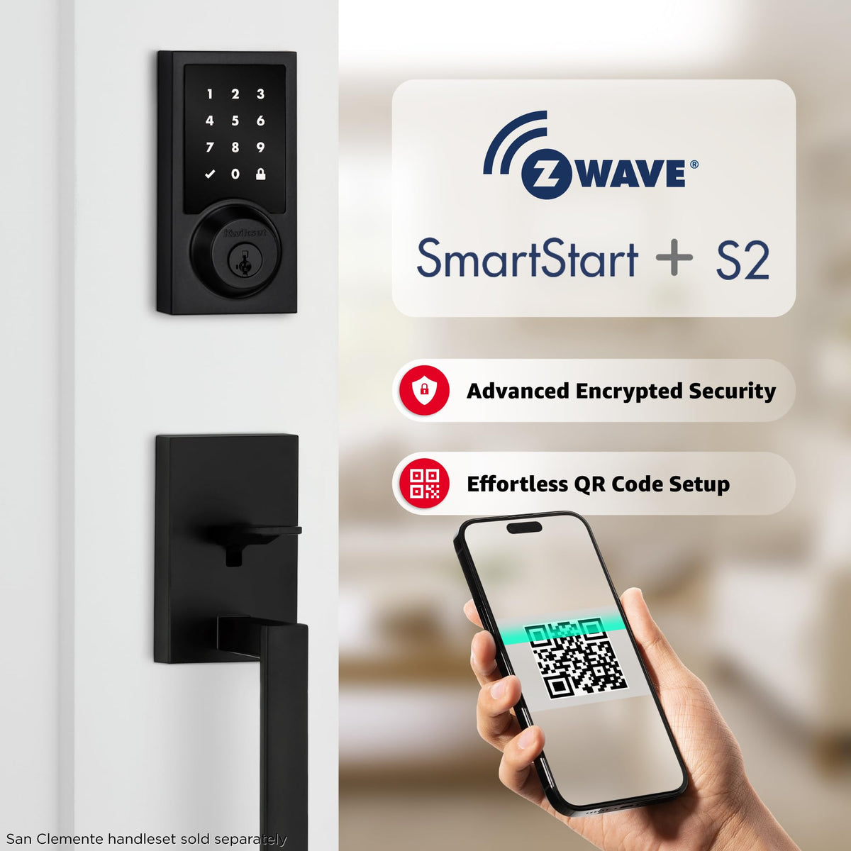 Kwikset HomeConnect 918 Ring Alarm compatibility lets users check status from the app.