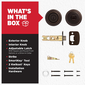 Kwikset Juno installation hardware for DIY setup