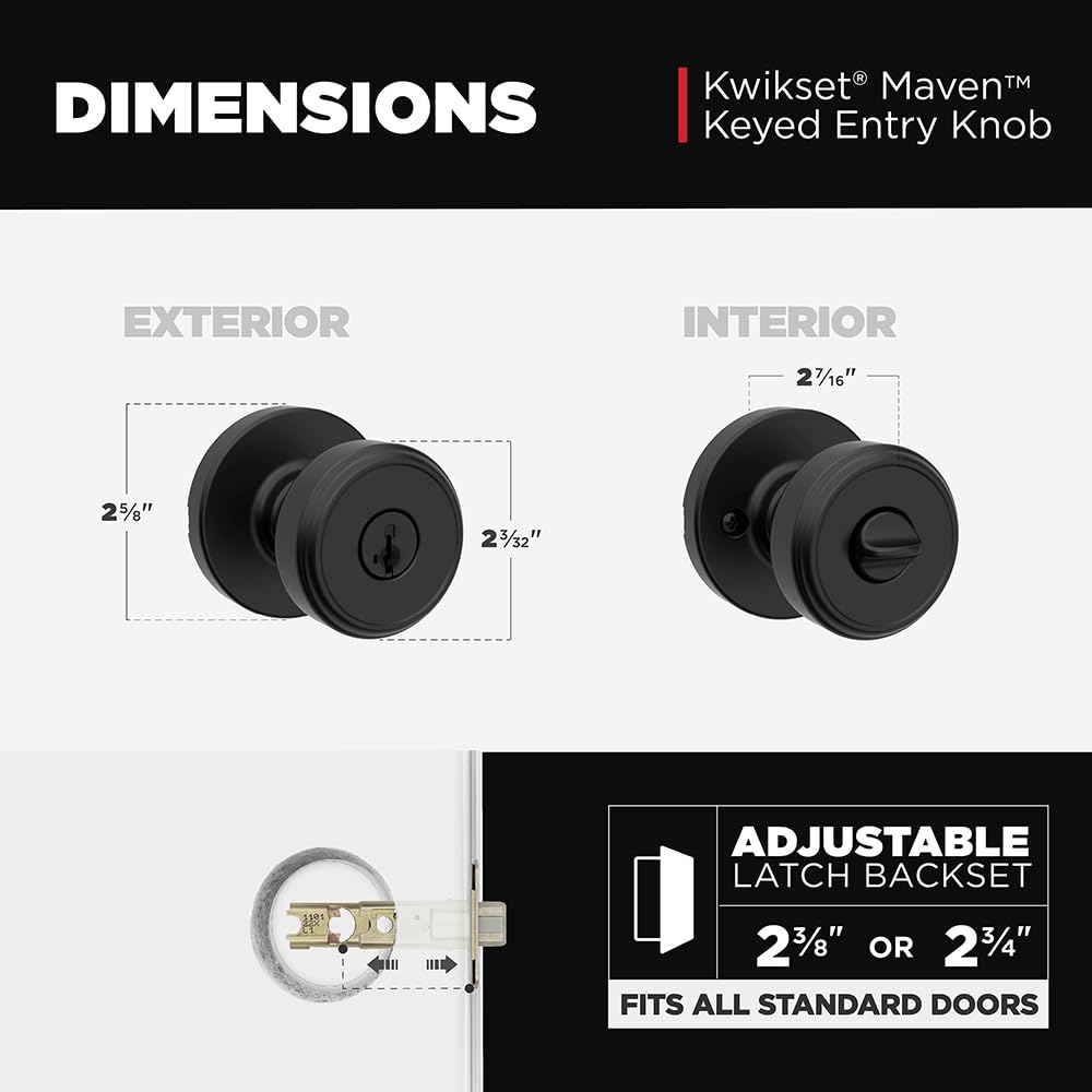 Kwikset Maven transitional design fits diverse home aesthetics.