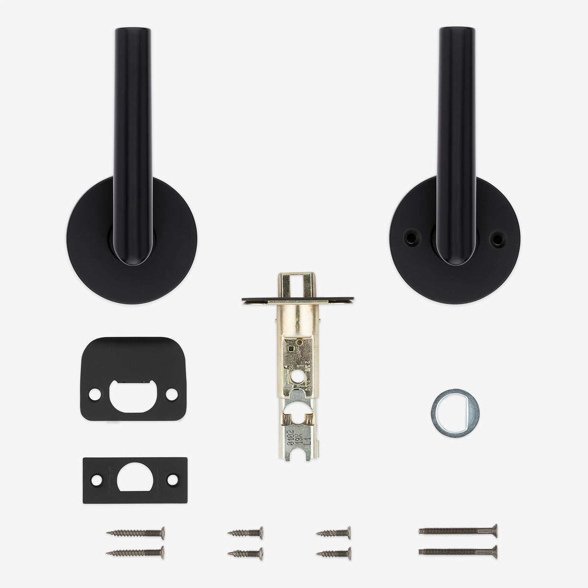 Matte black finish adds contemporary style and easy maintenance.