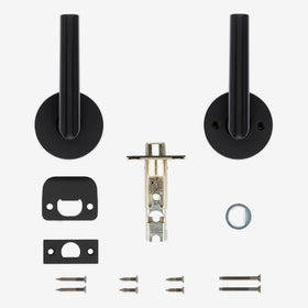 Matte black finish adds contemporary style and easy maintenance.