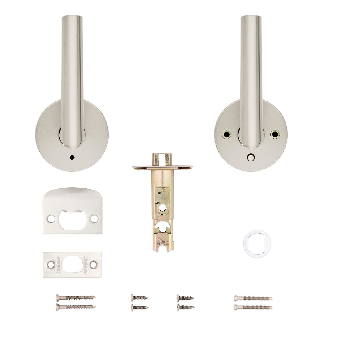 Kwikset Milan never-sag lever maintains smooth operation