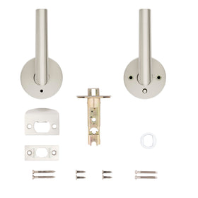 Kwikset Milan never-sag lever maintains smooth operation