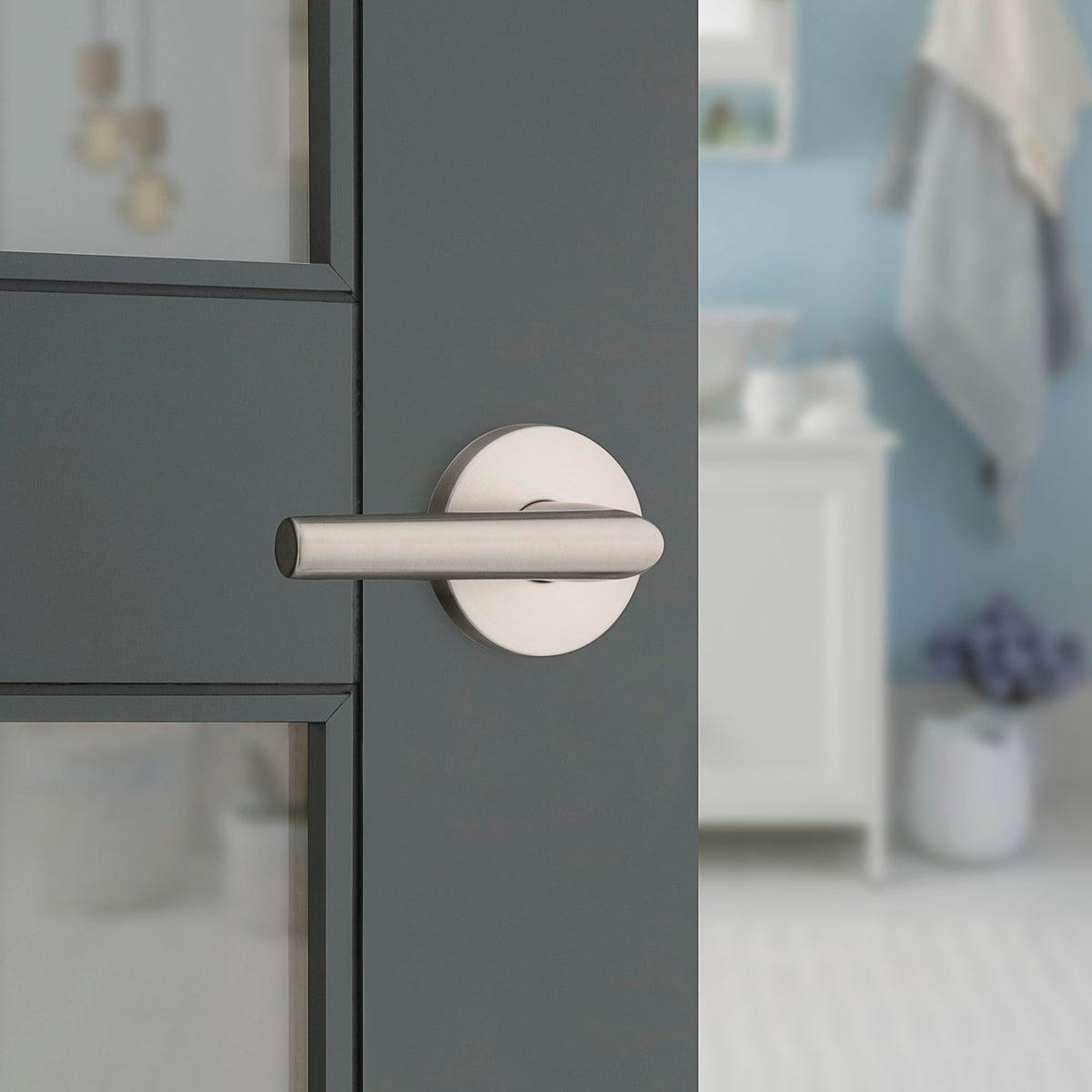 Kwikset Milan reversible lever installation for left or right handed doors