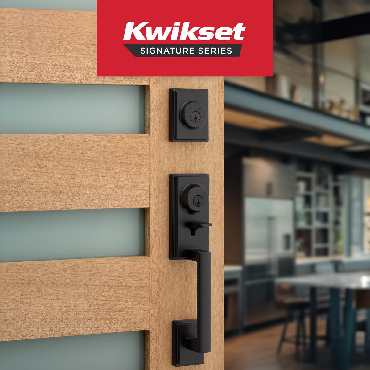 Fully adjustable throughbolt fits a wide range of door configurations.