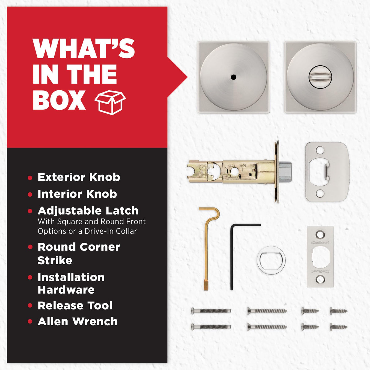 Kwikset Pismo BHMA Grade 1 certification indicating durable hardware