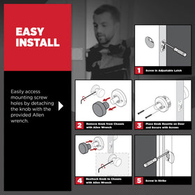 Kwikset Pismo easy install with included hardware for DIY setup.