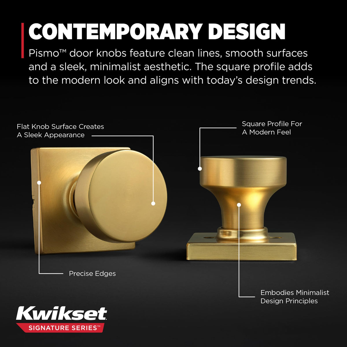 Kwikset Pismo easy install kit shown for quick DIY setup.