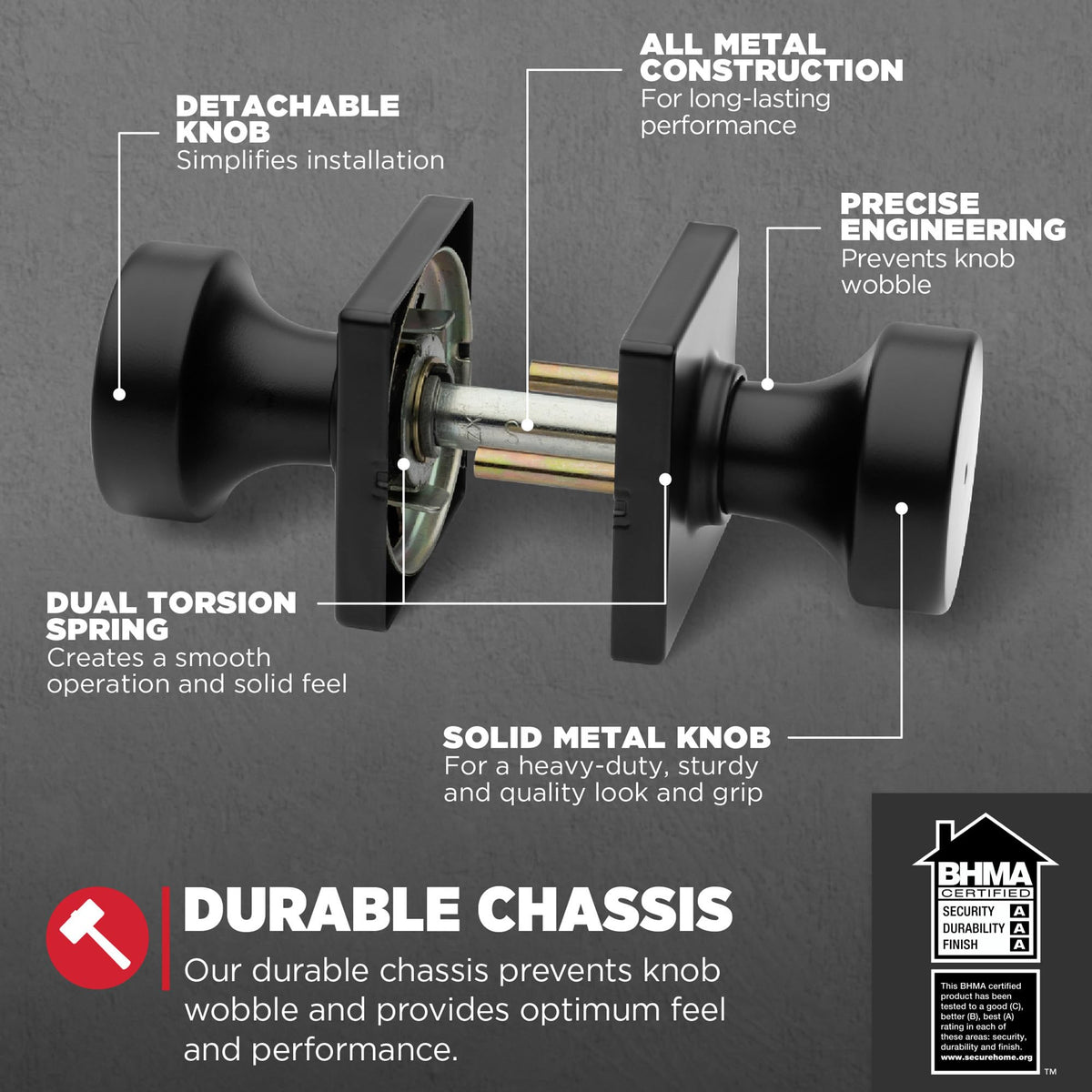 Emergency unlock tool included with Kwikset Pismo privacy knob.