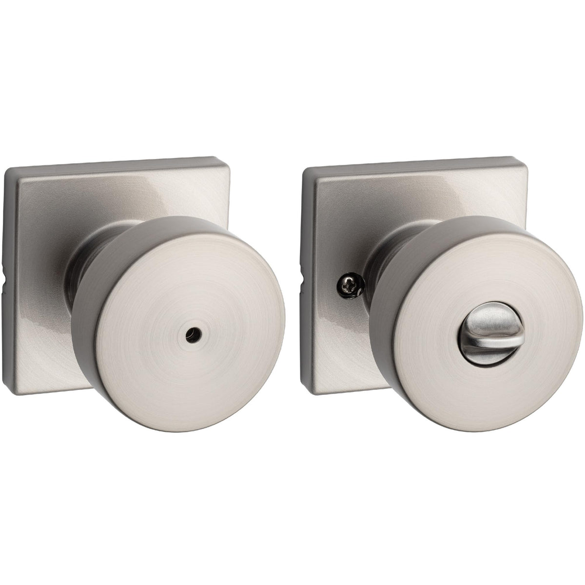 Kwikset Pismo interior privacy knob with lock for bedrooms and bathrooms
