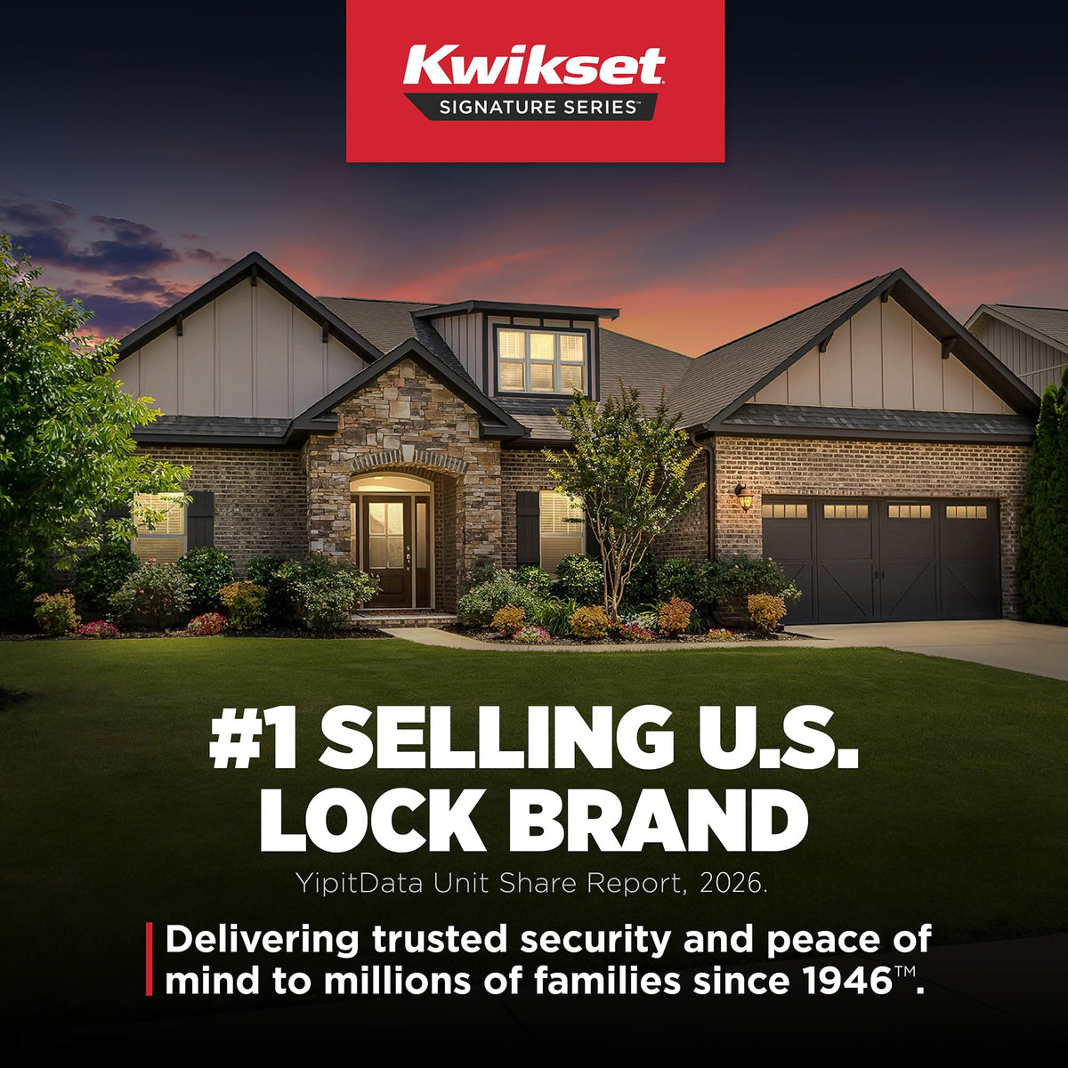 Kwikset Pismo lifetime warranty backs performance.