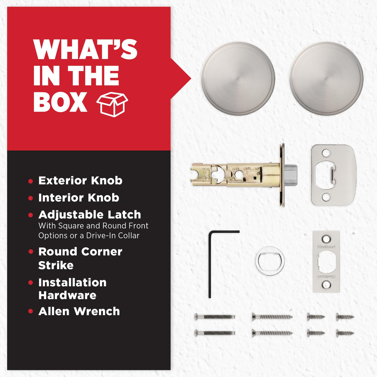 Kwikset Pismo Microban protection on hardware, cleaner surfaces.