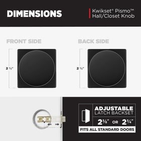 Kwikset Pismo Microban protection keeps hardware surfaces cleaner.