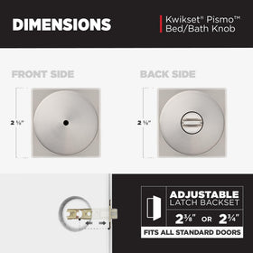 Kwikset Pismo Microban protection keeps surfaces cleaner between cleanings