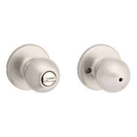 Kwikset Polo exterior knob with emergency release for quick access.