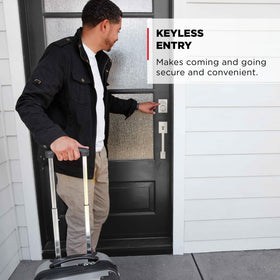 Exterior keypad deadbolt on Kwikset Powerbolt 240 for secure access