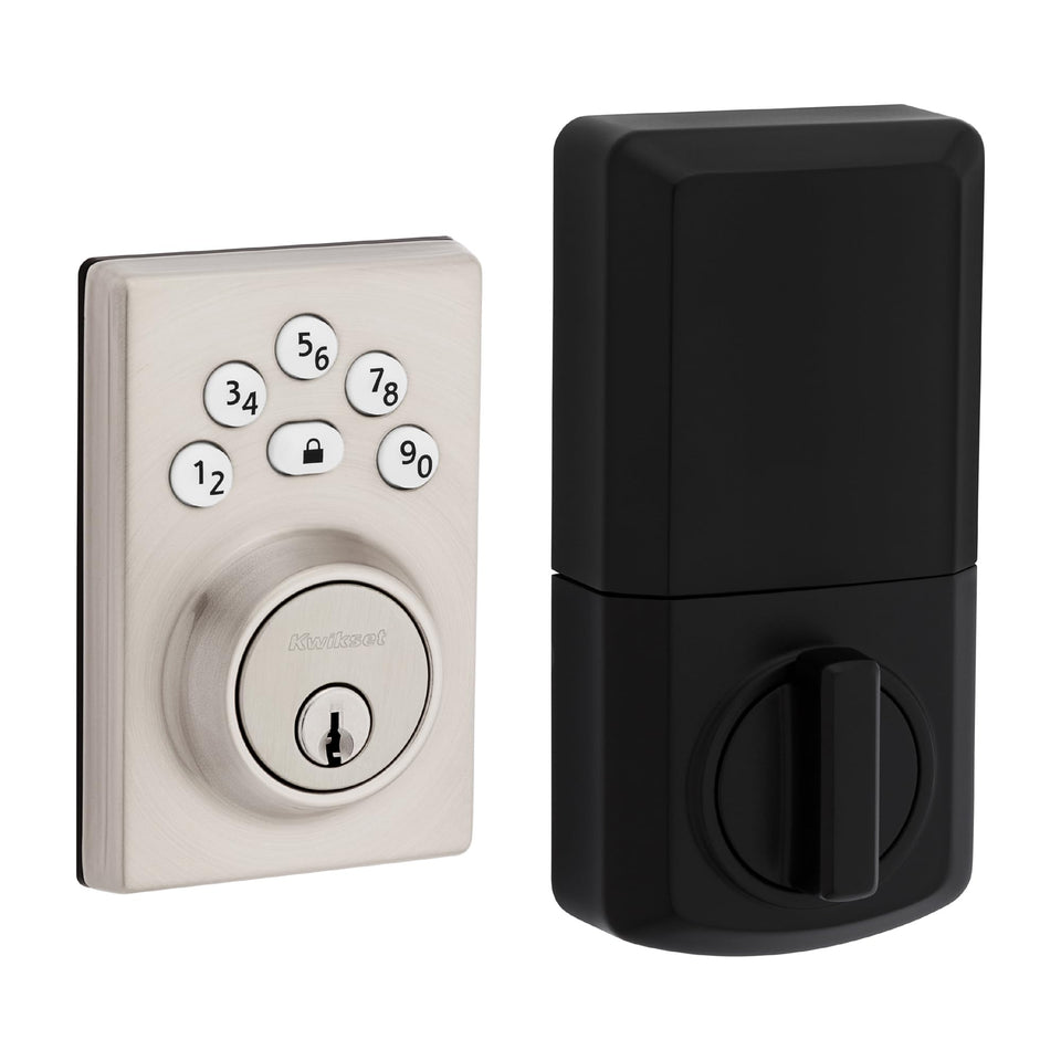 Kwikset Powerbolt 240 keypad entry with backlight for night use