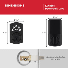 Kwikset Powerbolt 240 SmartKey security close-up for quick re-keying.