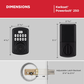 Kwikset Powerbolt 250 auto-lock function shown in action.