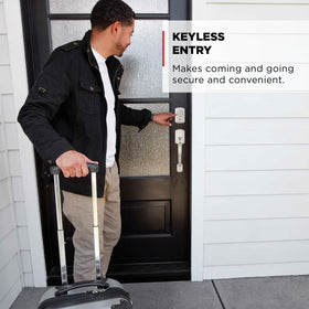 Kwikset Powerbolt 250 keypad close-up enabling quick code entry.