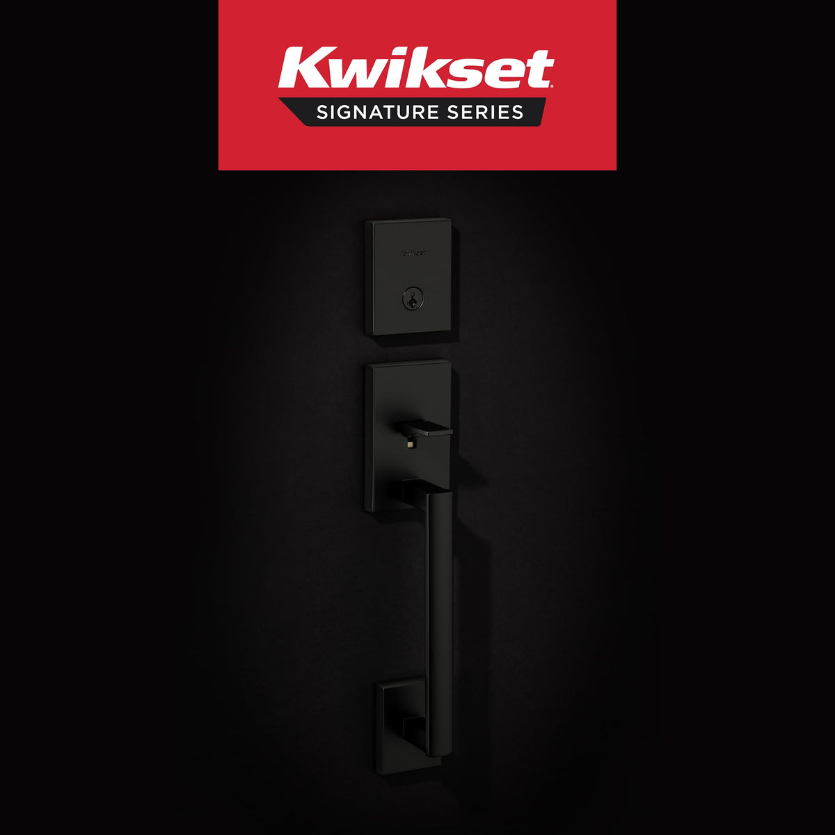 Kwikset San Clemente exterior deadbolt in matte black provides reliable entry protection
