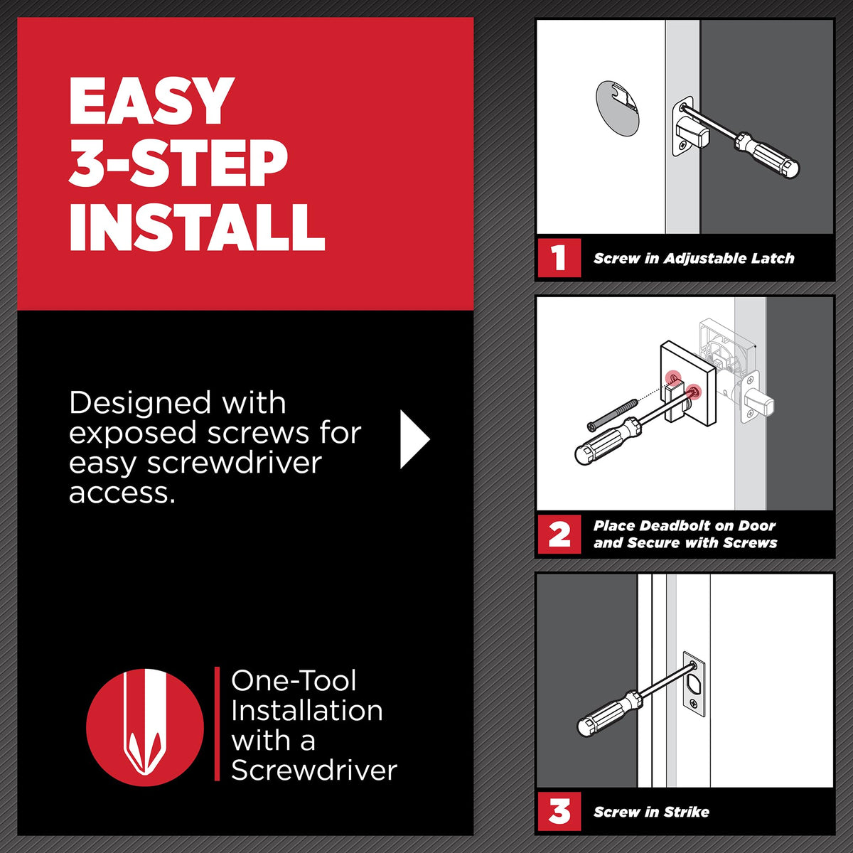 Kwikset satin nickel deadbolt with BumpGuard protection signals strong residential security.
