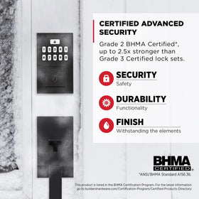 Kwikset SmartCode 260 auto-lock setting demonstrates automatic door security after chosen interval.