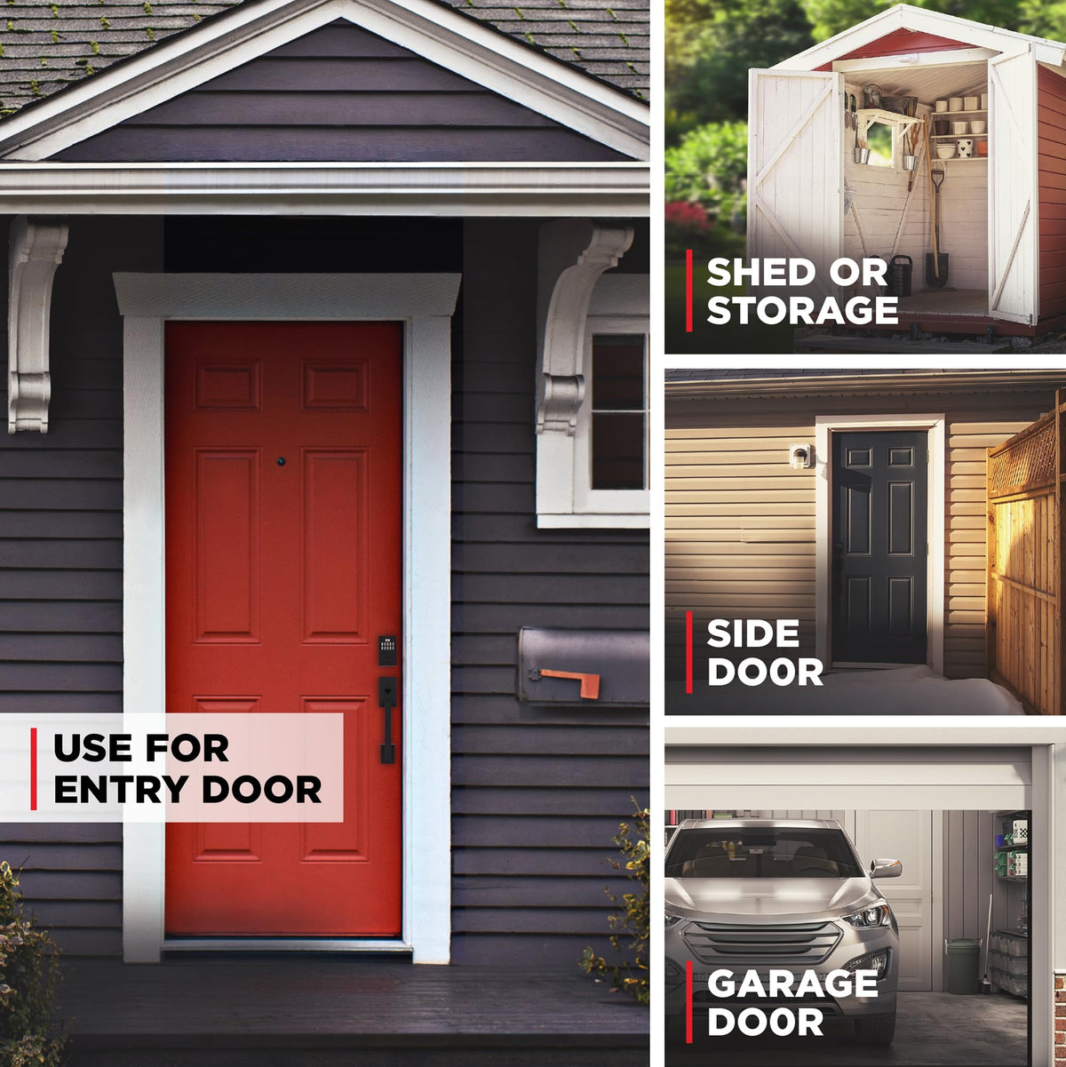 Kwikset SmartCode 260 door lock installed on a modern entry for secure, convenient access.