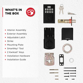 Kwikset SmartCode 260 intrusion alert indicator helps deter tampering during use.