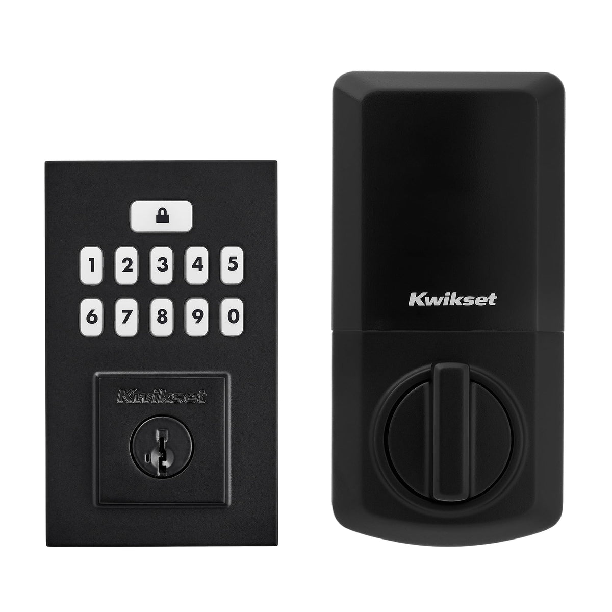 Kwikset SmartCode 260 keypad close-up showing keyless entry for quick access.